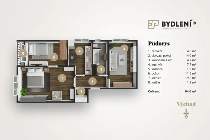 Prodej bytu 3+1, Teplice, Boženy Němcové, 69 m2