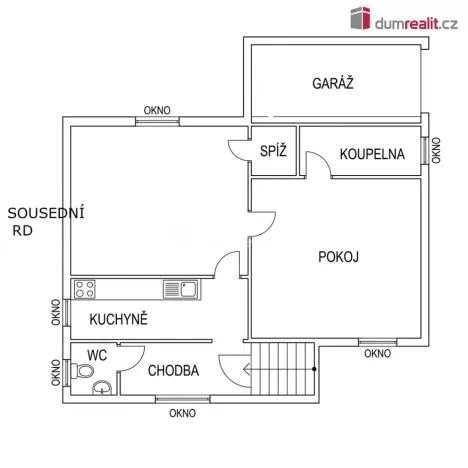 Prodej rodinného domu, Poříčí nad Sázavou, Čerčanská, 109 m2
