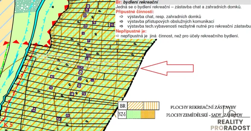 Prodej zahrady, Rousínov, 2698 m2
