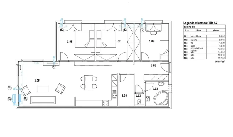 Prodej rodinného domu, Uherské Hradiště, Na Jordálce, 109 m2