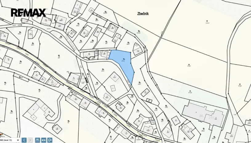 Prodej zahrady, Hronov, 962 m2
