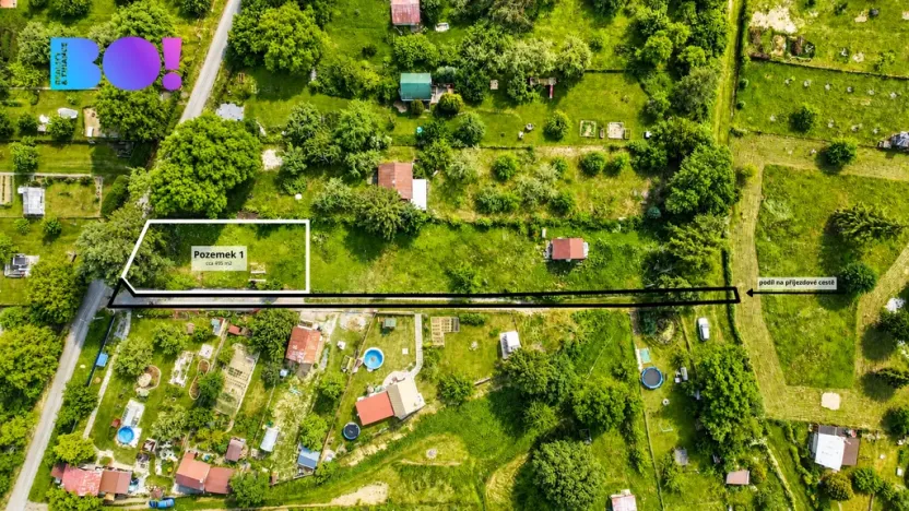 Prodej zahrady, Lipník nad Bečvou, Ořechy, 495 m2