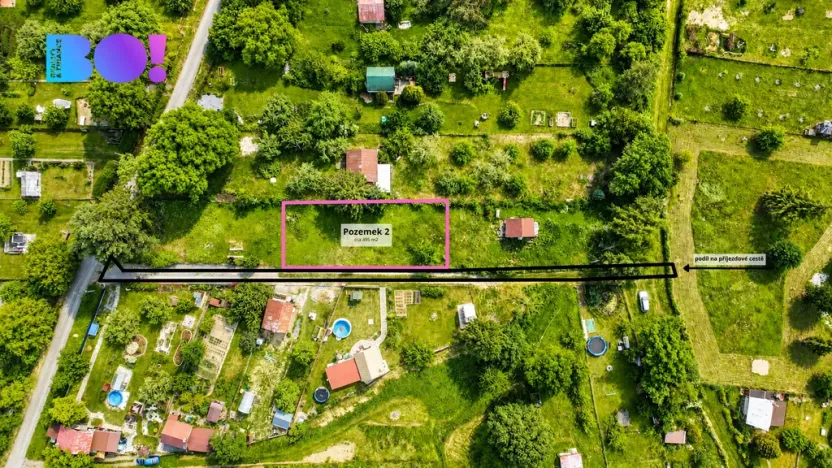 Prodej zahrady, Lipník nad Bečvou, Ořechy, 495 m2