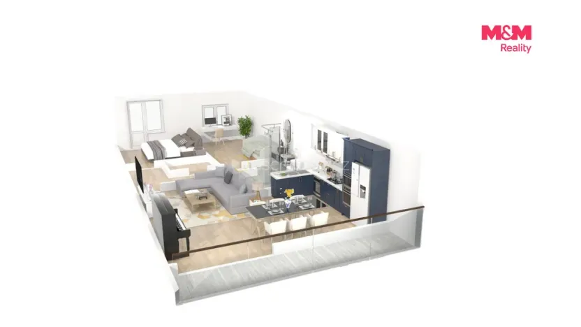 Pronájem bytu 3+kk, Praha - Prosek, Jablonecká, 66 m2