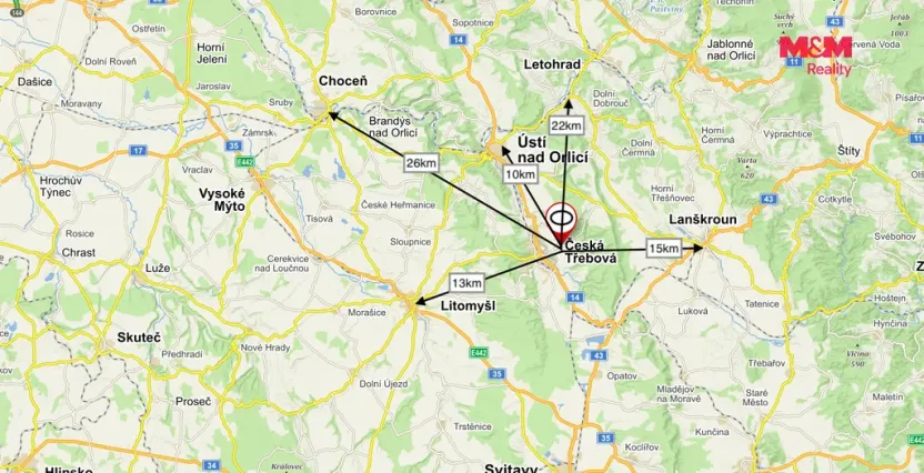 Pronájem garáže, Česká Třebová, 22 m2