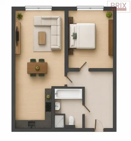 Prodej bytu 2+kk, Praha, Mohylová, 43 m2