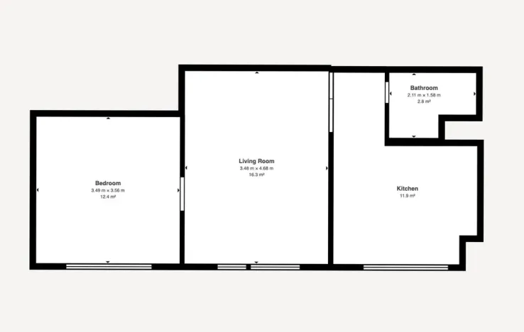 Pronájem bytu 2+1, Rožnov pod Radhoštěm, Kulturní, 44 m2