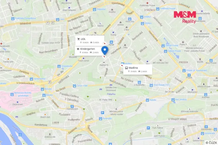 Pronájem bytu 3+kk, Praha - Střížkov, Jitravská, 83 m2