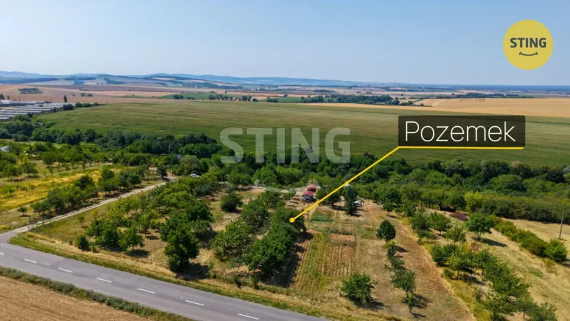 Prodej zahrady, Kunovice, 454 m2