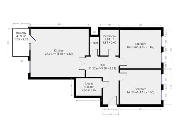 Pronájem bytu 3+kk, Praha - Hostivař, Berlínská, 82 m2
