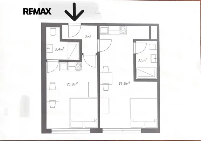 Prodej kanceláře, Praha - Střížkov, Děčínská, 45 m2