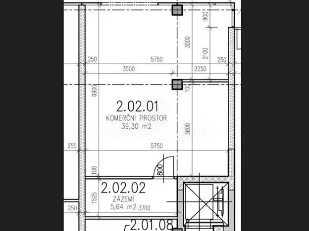 Pronájem obchodního prostoru, Praha - Stodůlky, Mukařovského, 46 m2