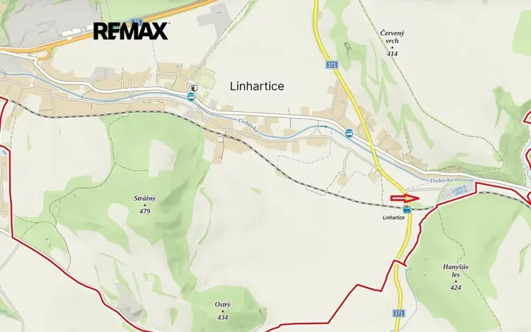 Prodej komerčního pozemku, Linhartice, 12284 m2