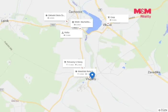 Prodej rodinného domu, Všejany, Nádražní, 80 m2