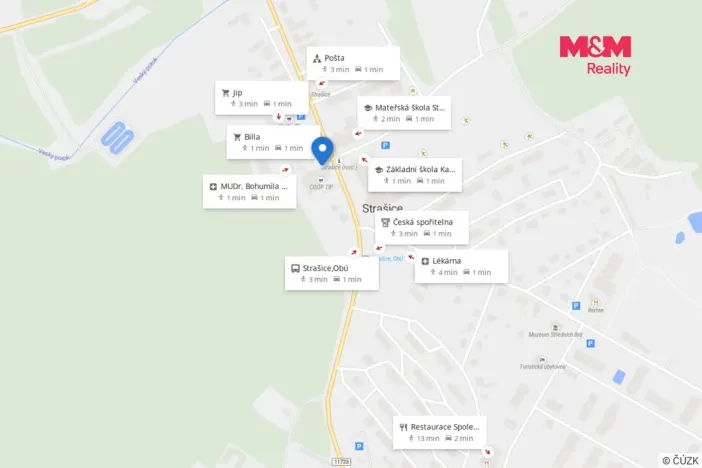 Pronájem bytu 3+1, Strašice, 75 m2