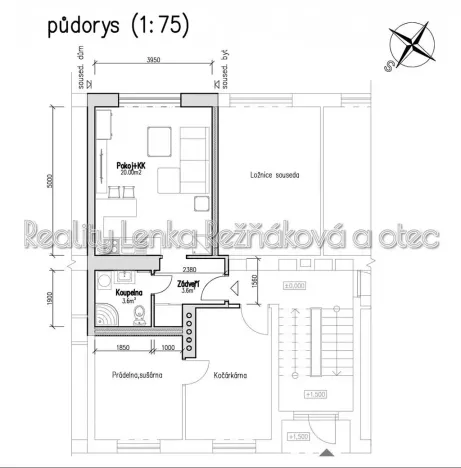 Pronájem bytu 1+kk, Mikulov, Dukelská, 27 m2