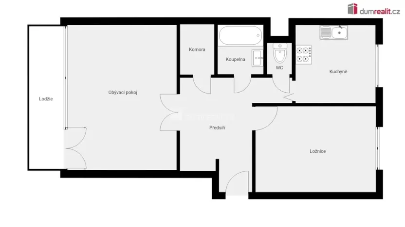 Prodej bytu 2+1, Praha - Čimice, Na hranicích, 71 m2