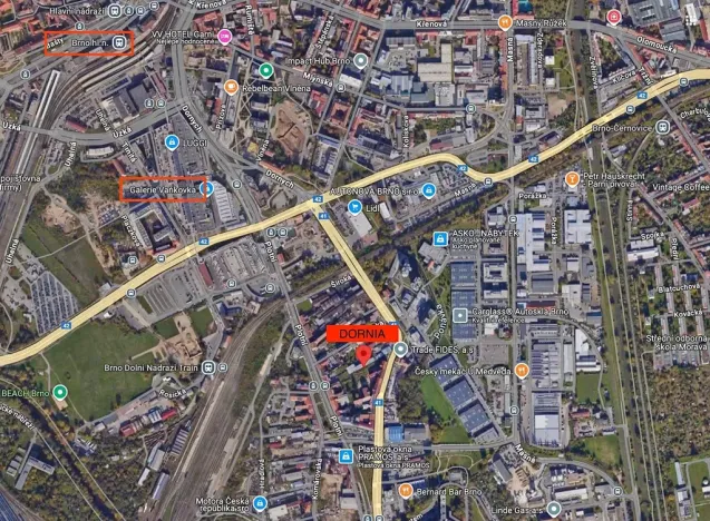 Pronájem bytu 1+kk, Brno, Dornych, 30 m2