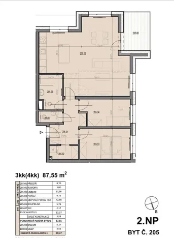 Prodej bytu 3+kk, Plzeň, V Malé Doubravce, 88 m2
