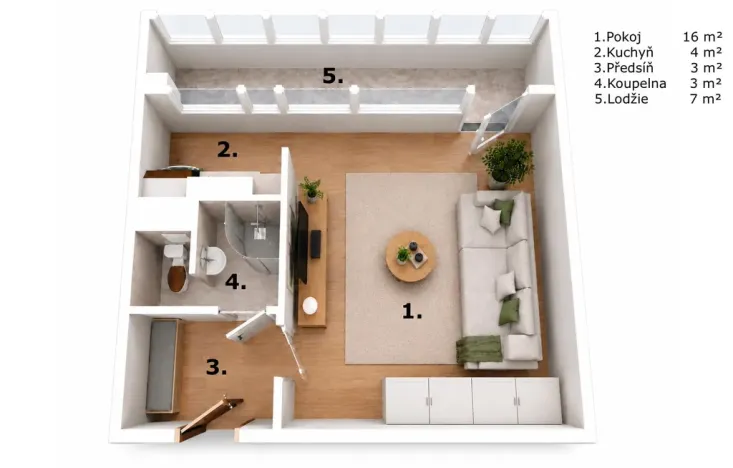Prodej bytu 1+kk, Slaný, Záfortenská, 25 m2