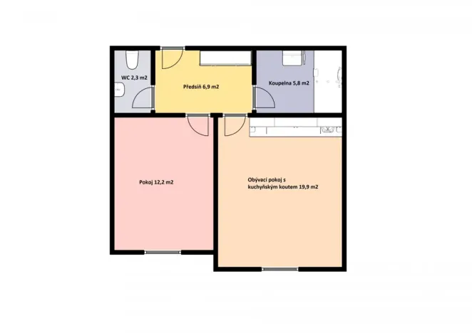 Pronájem bytu 2+kk, Mladá Boleslav - Mladá Boleslav III, Jičínská, 52 m2