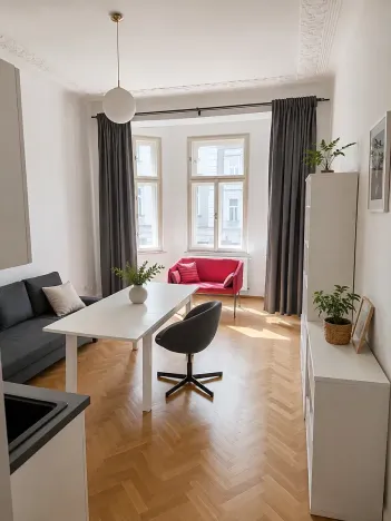 Pronájem bytu 2+kk, Praha - Nové Město, Na Zderaze, 49 m2