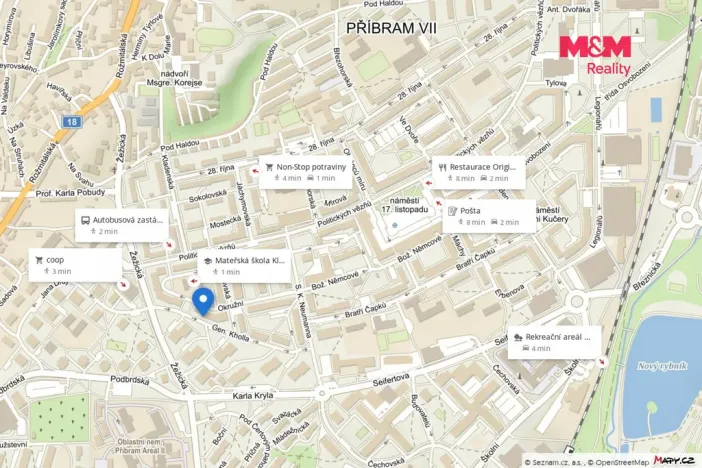 Pronájem bytu 2+1, Příbram - Příbram VII, Okružní, 60 m2