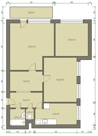 Prodej bytu 3+1, Brno, Horníkova, 74 m2