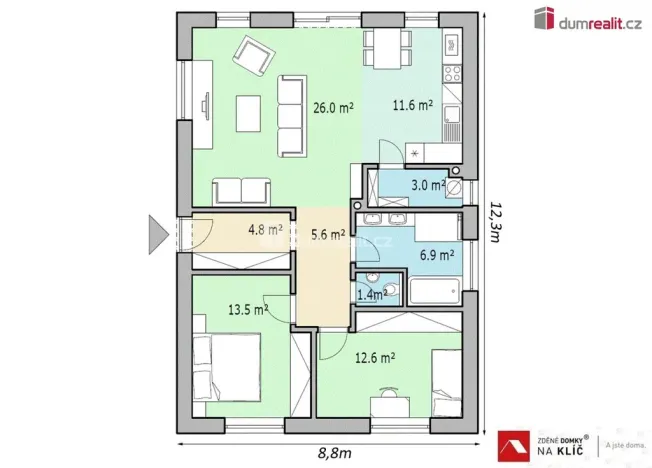 Prodej rodinného domu, Sehradice, 85 m2