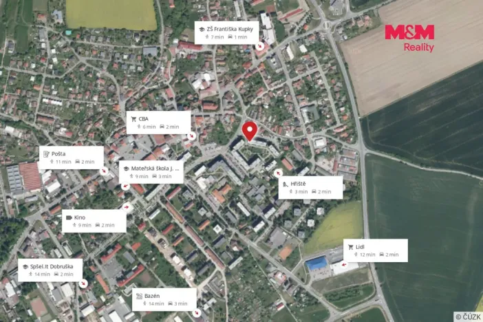 Pronájem bytu 1+1, Dobruška, Domašínská, 40 m2