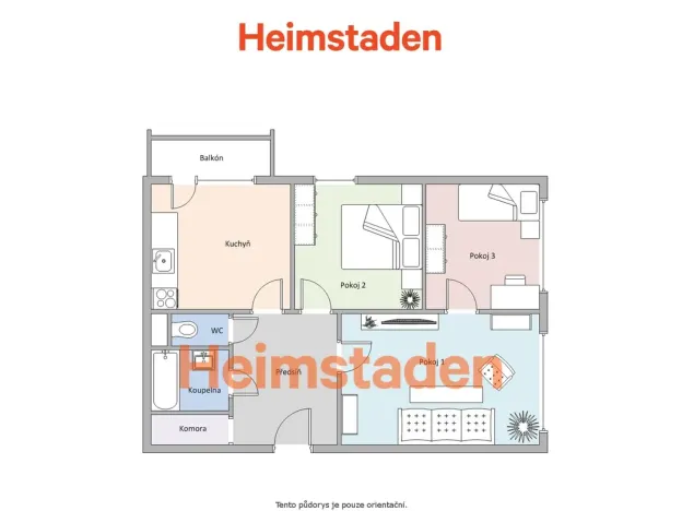 Pronájem bytu 3+1, Karviná - Nové Město, Janského, 67 m2