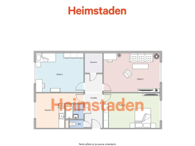 Pronájem bytu 3+1, Český Těšín, Slezská, 76 m2
