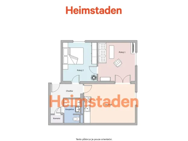 Pronájem bytu 2+1, Havířov - Město, Alšova, 50 m2