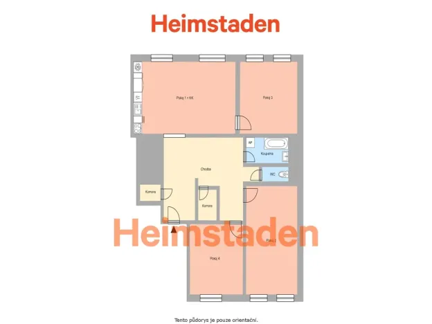 Pronájem bytu 4+kk, Ostrava - Poruba, Hlavní třída, 118 m2