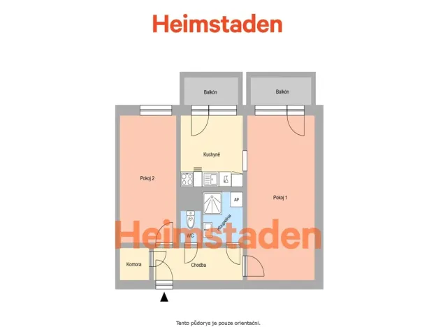 Pronájem bytu 2+1, Frýdek-Místek - Místek, Československé armády, 58 m2