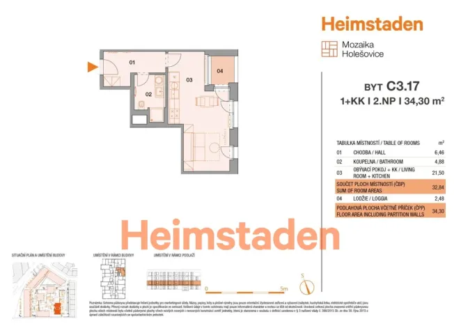 Pronájem bytu 1+kk, Praha - Holešovice, Vrbenského, 34 m2