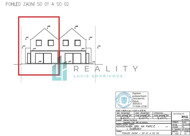 Prodej pozemku pro bydlení, Dubňany, Palackého, 449 m2