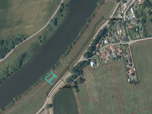 Dražba louky, Všenory, 672 m2