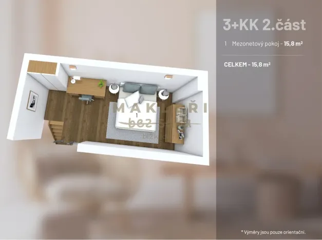 Prodej atypického bytu, Roudnice nad Labem, Okružní, 56 m2