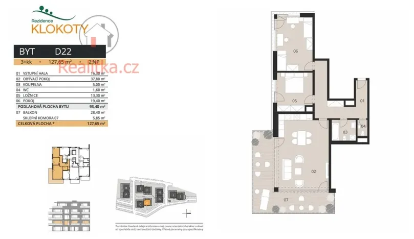 Prodej bytu 3+kk, Tábor - Klokoty, Jaroslava Vacka, 128 m2