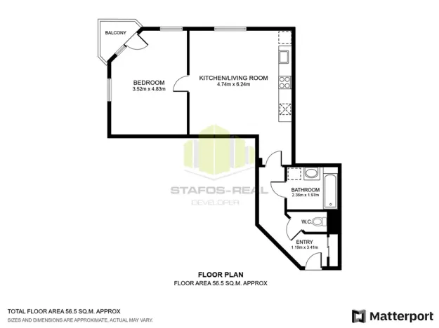Pronájem bytu 2+kk, Olomouc, Topolová, 57 m2