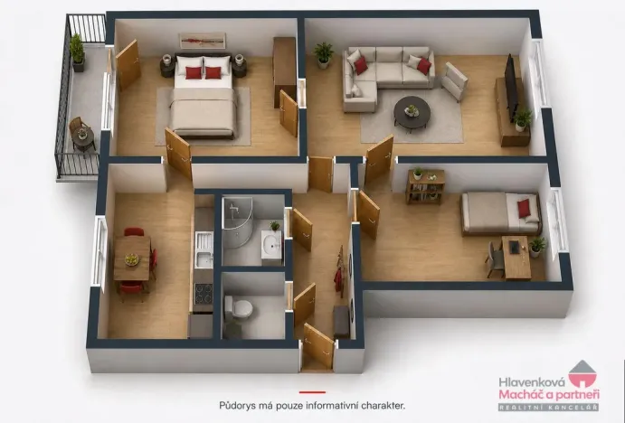 Prodej bytu 3+1, Ostrava - Poruba, Alžírská, 63 m2