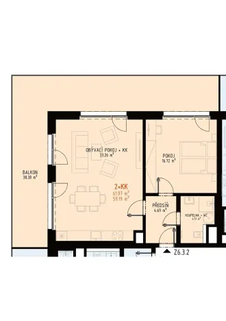 Prodej bytu 2+kk, Brno, Veveří, 100 m2