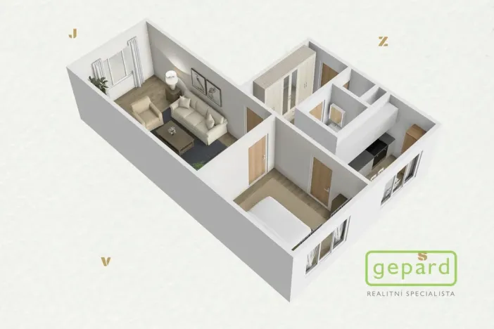 Prodej bytu 2+1, Karlovy Vary, Krymská, 55 m2