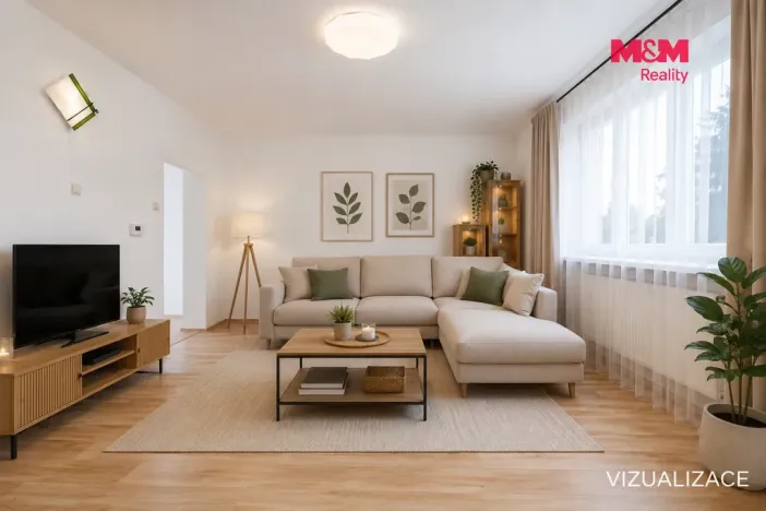 Prodej bytu 3+1, Tisem, 69 m2