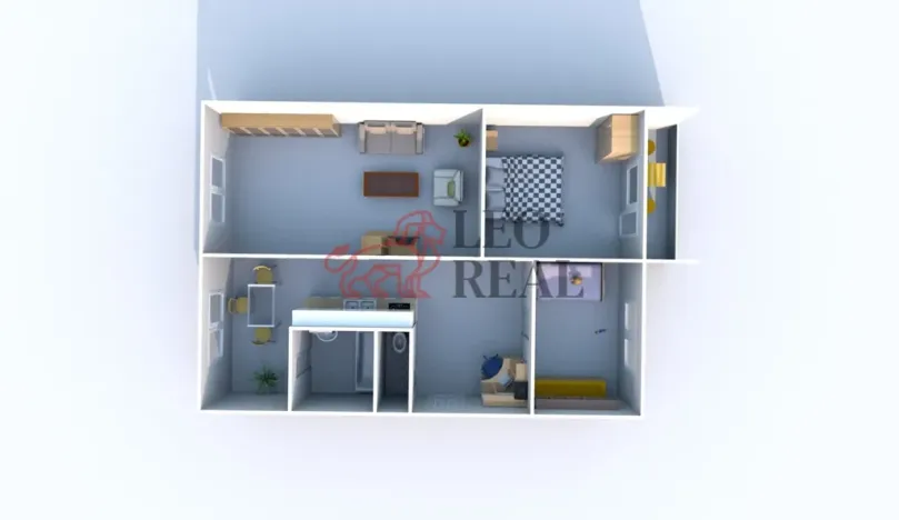 Pronájem bytu 3+1, Veselí nad Moravou, náměstí Míru, 73 m2