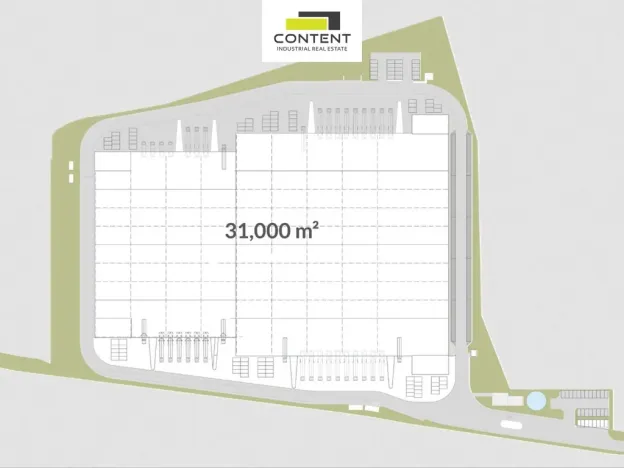 Pronájem skladu, Měnín, 10000 m2