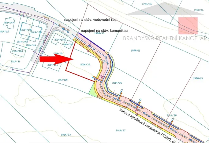 Prodej pozemku pro bydlení, Brandýs nad Labem-Stará Boleslav, Generála Lišky, 1069 m2