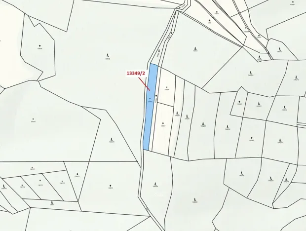 Dražba louky, Hovězí, 1344 m2