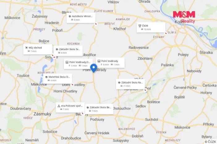 Prodej pozemku pro bydlení, Polní Voděrady, 860 m2